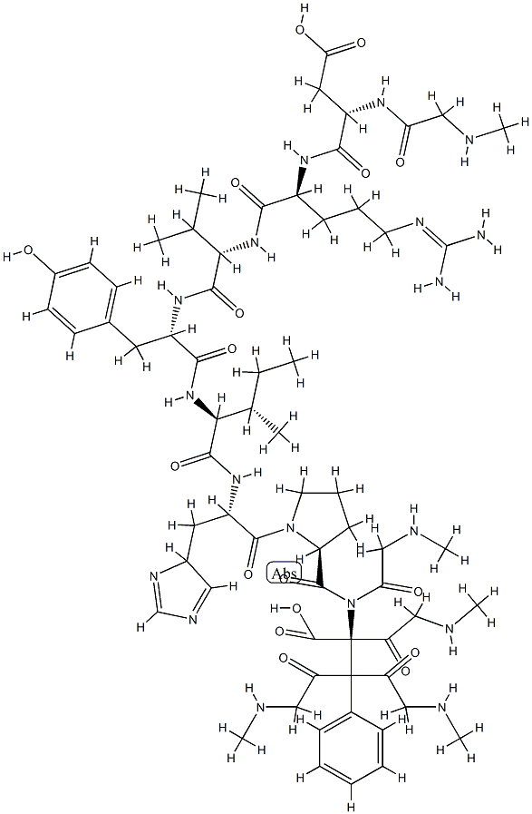 pentasarcosyl angiotensin II Structure