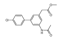 methyl 2-(5-acetamido-4'-chloro-[1,1'-biphenyl]-3-yl)acetate Structure