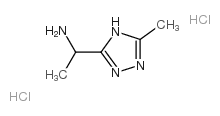 3-(alpha-aminoethyl)-5-methyl-4H-1,2,4-triazole dihydrochloride structure