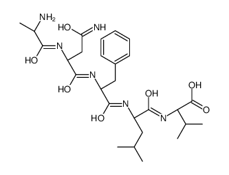 (2S)-2-[[(2S)-2-[[(2S)-2-[[(2S)-4-amino-2-[[(2S)-2-aminopropanoyl]amino]-4-oxobutanoyl]amino]-3-phenylpropanoyl]amino]-4-methylpentanoyl]amino]-3-methylbutanoic acid结构式