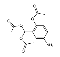 acetyloxy(2-acetyloxy-5-aminophenyl)methyl acetate Structure