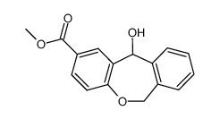 11-hydroxy-6,11-dihydro-dibenzo[b,e]oxepine-2-carboxylicacidmethylester structure