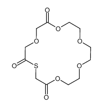 1,4,7,10,13-pentaoxa-16-thiacyclooctadecane-3,14,17-trione Structure