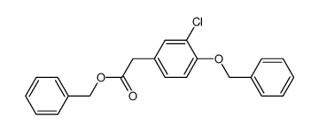 benzyl-3-chloro-4-benzyloxy phenylacetate Structure