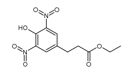 ETHYL 3-(4-HYDROXY-3,5-DINITROPHENYL)PROPANOATE结构式