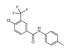 4-chloro-N-(4-methylphenyl)-3-(trifluoromethyl)benzamide结构式