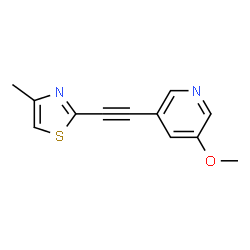 Pyridine, 3-methoxy-5-[(4-methyl-2-thiazolyl)ethynyl]- (9CI) picture