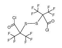 bis-(α-chlorocarbonylhexafluoroisopropyl) disulfide结构式