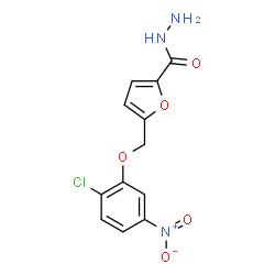 5-(2-CHLORO-5-NITRO-PHENOXYMETHYL)-FURAN-2-CARBOXYLIC ACID HYDRAZIDE structure