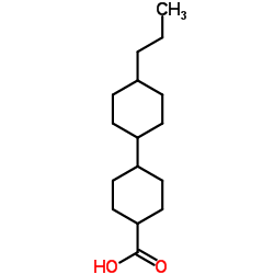 4'-Propyl-[1,1'-bicyclohexyl]-4-carboxylic acid结构式