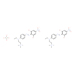 bis[[2-[[4-[(2,6-dibromo-4-nitrophenyl)azo]phenyl]ethylamino]ethyl]trimethylammonium] sulphate结构式