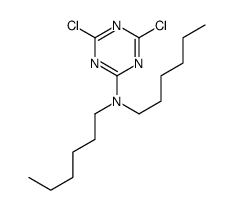 4,6-dichloro-N,N-dihexyl-1,3,5-triazin-2-amine Structure