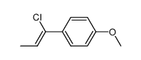 (Z)-1-chloro-1-(4-methoxyphenyl)-1-propene Structure