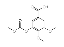 3,4-dimethoxy-5-methoxycarbonyloxy-benzoic acid结构式