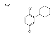 sodium 4-chloro-2-cyclohexylphenolate结构式