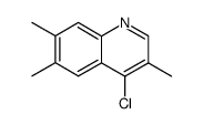 4-chloro-3,6,7-trimethyl-quinoline Structure