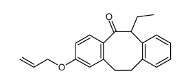 2-allyloxy-6-ethyl-11,12-dihydrodibenzo(a,e)cycloocten-5(6H)-one结构式