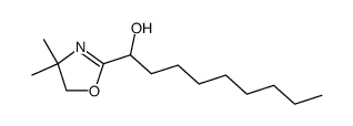 1-(4,4-Dimethyl-4,5-dihydro-oxazol-2-yl)-nonan-1-ol结构式