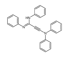 N,N'-diphenyl-3-(N-phenylanilino)prop-2-ynimidamide结构式