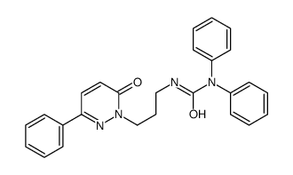 3-[3-(6-oxo-3-phenylpyridazin-1-yl)propyl]-1,1-diphenylurea结构式