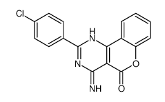 4-amino-2-(4-chlorophenyl)chromeno[4,3-d]pyrimidin-5-one Structure