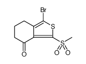 Benzo[c]thiophen-4(5H)-one, 1-bromo-6,7-dihydro-3-(methylsulfonyl)结构式