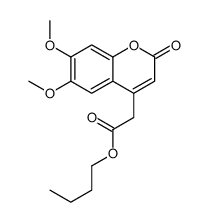 butyl 2-(6,7-dimethoxy-2-oxochromen-4-yl)acetate结构式