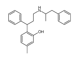 5-methyl-2-[1-phenyl-3-(1-phenylpropan-2-ylamino)propyl]phenol Structure