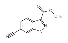 Methyl 6-cyano-1H-indazole-3-carboxylate structure