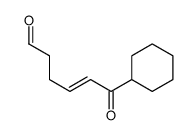 6-cyclohexyl-6-oxohex-4-enal Structure