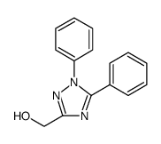 1H-1,2,4-Triazole-3-methanol,1,5-diphenyl-结构式