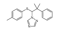 1-[2-methyl-1-(4-methylphenyl)sulfanyl-2-phenylpropyl]-1,2,4-triazole结构式