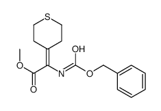 Methyl 2-(Cbz-amino)-2-(tetrahydrothiopyran-4-ylidene)acetate structure