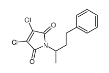 3,4-dichloro-1-(4-phenylbutan-2-yl)pyrrole-2,5-dione结构式