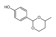 4-(4-methyl-1,3-dioxan-2-yl)phenol Structure