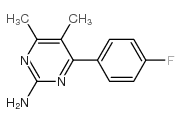 4-(4-fluorophenyl)-5,6-dimethylpyrimidin-2-amine Structure