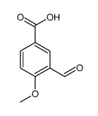 3-甲酰基-4-甲氧基苯甲酸结构式