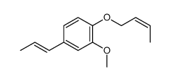 1-but-2-enoxy-2-methoxy-4-prop-1-enylbenzene结构式