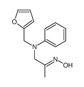 N-[1-[N-(furan-2-ylmethyl)anilino]propan-2-ylidene]hydroxylamine Structure