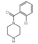 (2-bromophenyl)(piperazin-1-yl) methanone structure