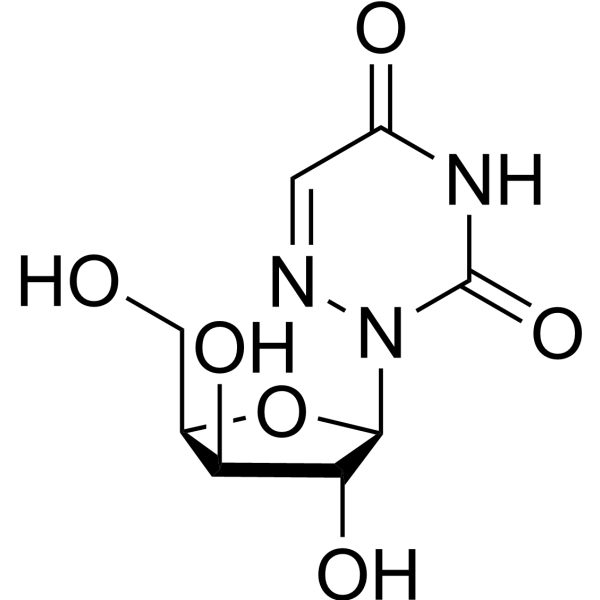 1,2,4-Triazine-3,5-dione 2-β-D-xylopyranoside Structure