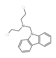 9H-Carbazole-9-methanamine,N,N-bis(2-chloroethyl)- structure