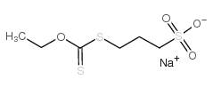 potassium,3-ethoxycarbothioylsulfanylpropane-1-sulfonate结构式