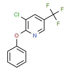 3-Chloro-2-phenoxy-5-(trifluoromethyl)pyridine结构式