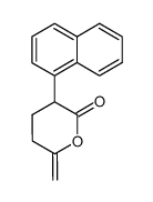 3-(1-naphthyl)-6-methylenetetrahydro-2-pyranone结构式