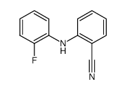 2-[(2-fluorophenyl)amino]benzonitrile Structure