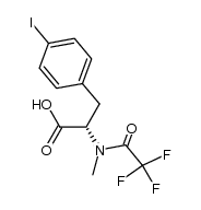 N-methyl-N-trifluoroacetyl-4-iodophenylalanine methyl ester Structure