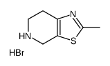 2-METHYL-4,5,6,7-TETRAHYDRO-THIAZOLO[5,4-C]PYRIDINE HYDROBROMIDE Structure