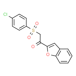 1-(1-Benzofuran-2-yl)-2-[(4-chlorophenyl)sulfonyl]ethanone picture