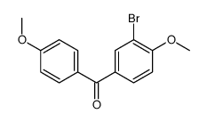 (3-bromo-4-methoxyphenyl)-(4-methoxyphenyl)methanone Structure